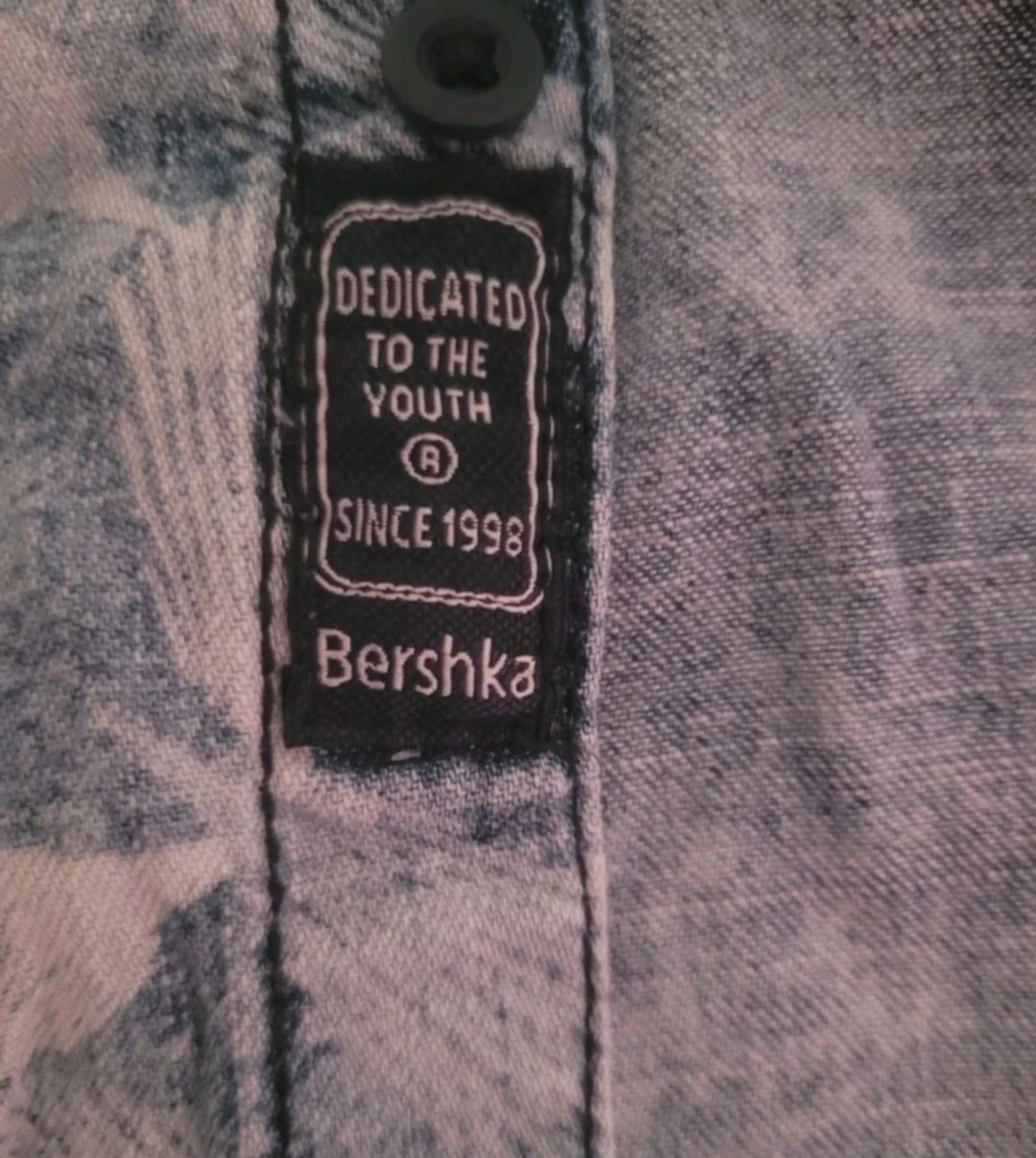 Camisa viral vaquera de manga corta Bershka con talla S – photo 8